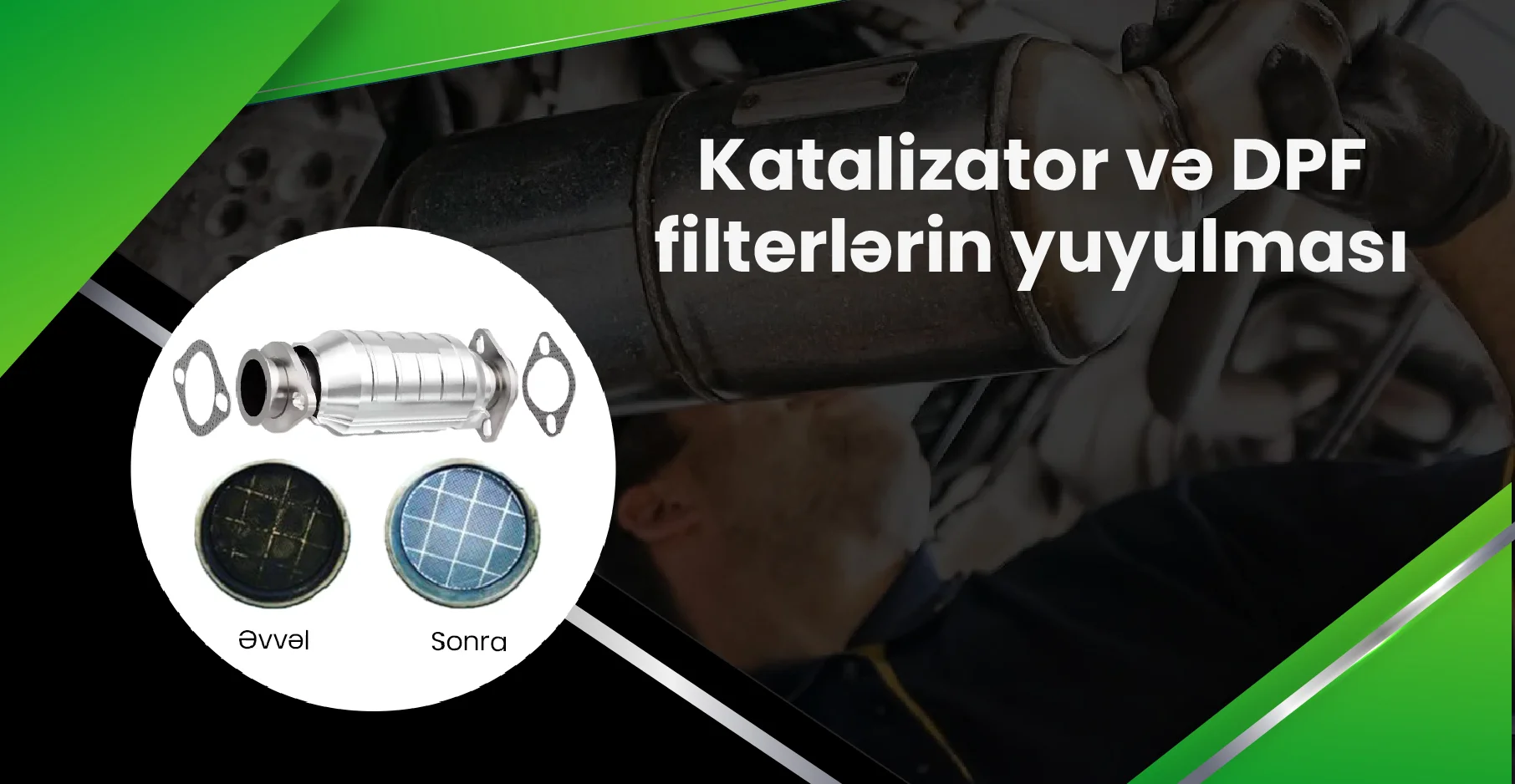 Avtomobillərdə katolizator və DPF filterlerinin yuyulması